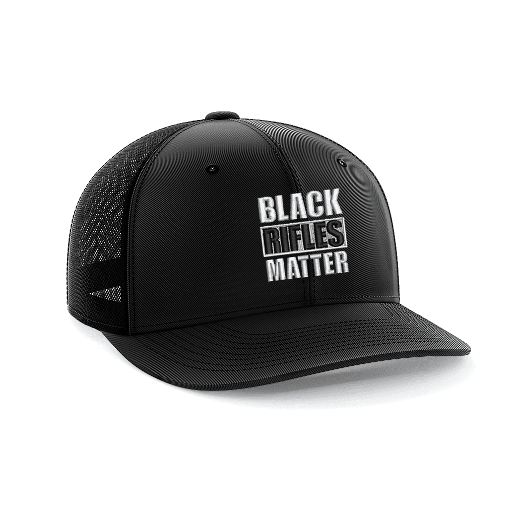 Black Rifles Matter Embroidered Trucker Hat - Greater Half