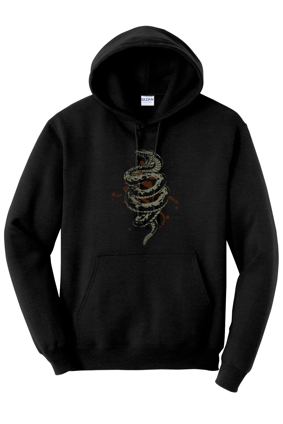 Don't Tread On Me - Raging Snake Brown Hoodie