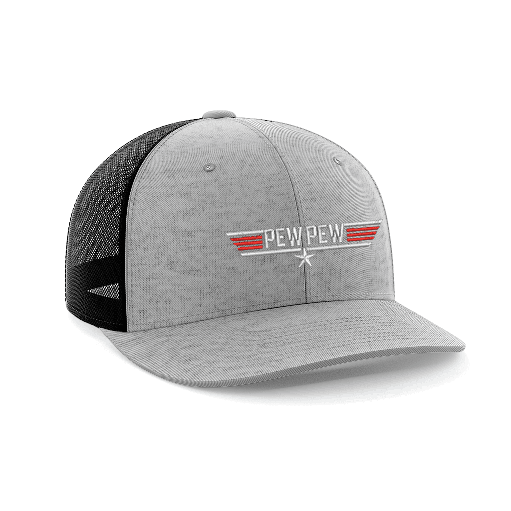 Pew Pew Embroidered Trucker Hat - Greater Half