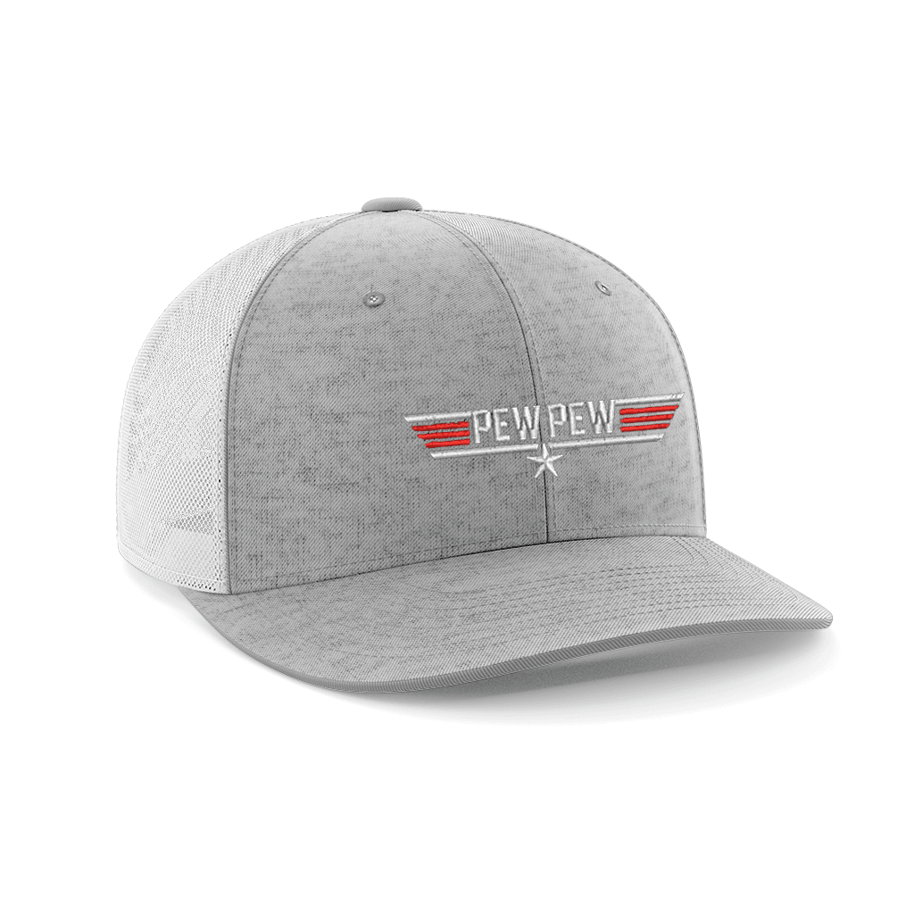 Pew Pew Embroidered Trucker Hat - Greater Half