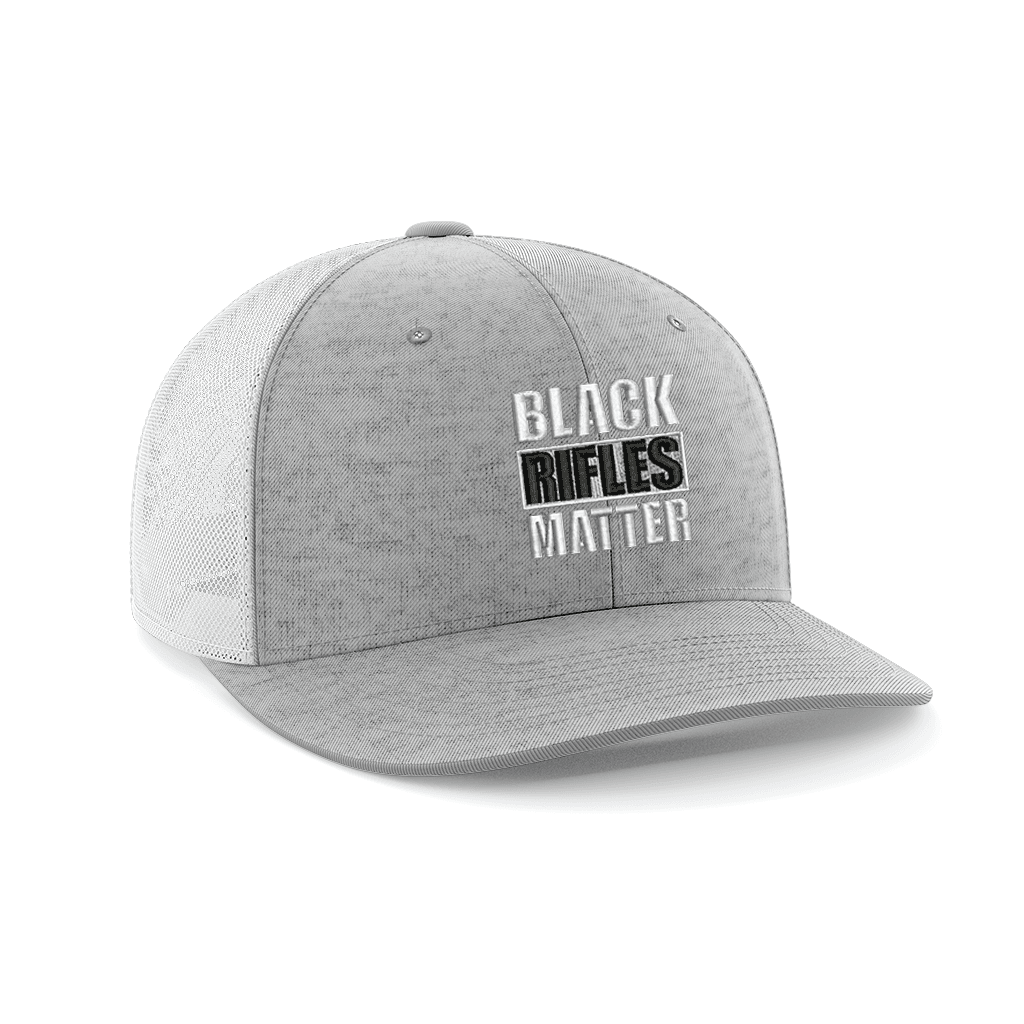 Black Rifles Matter Embroidered Trucker Hat - Greater Half