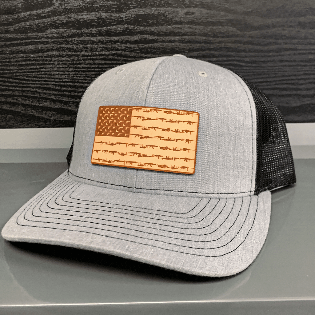 Amerigun Flag Leather Patch Hat - Greater Half