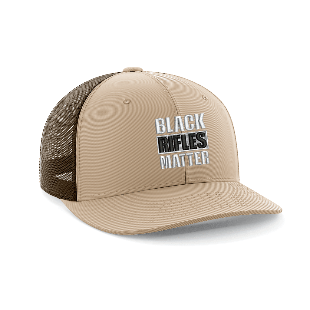 Black Rifles Matter Embroidered Trucker Hat - Greater Half