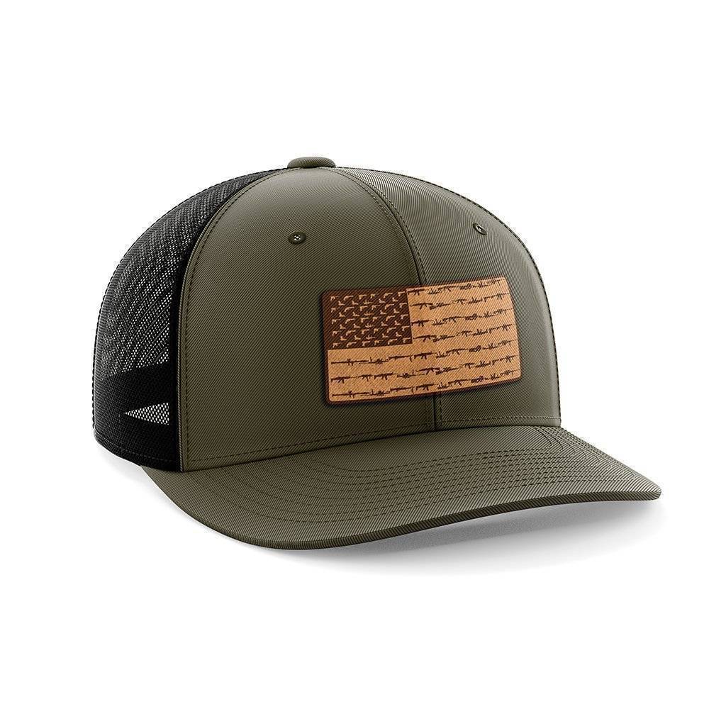 Amerigun Flag Leather Patch Hat - Greater Half