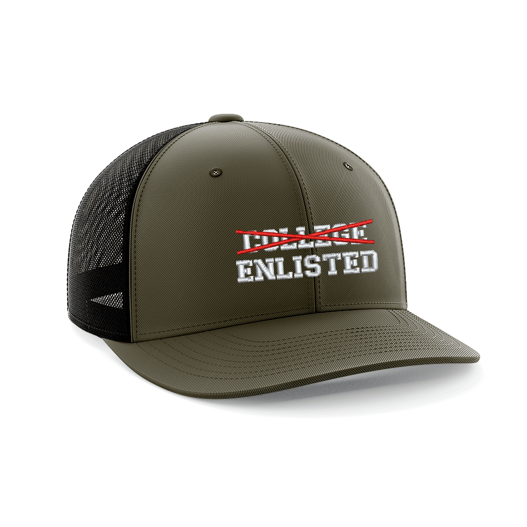 Enlisted Embroidered Trucker Hat - Greater Half