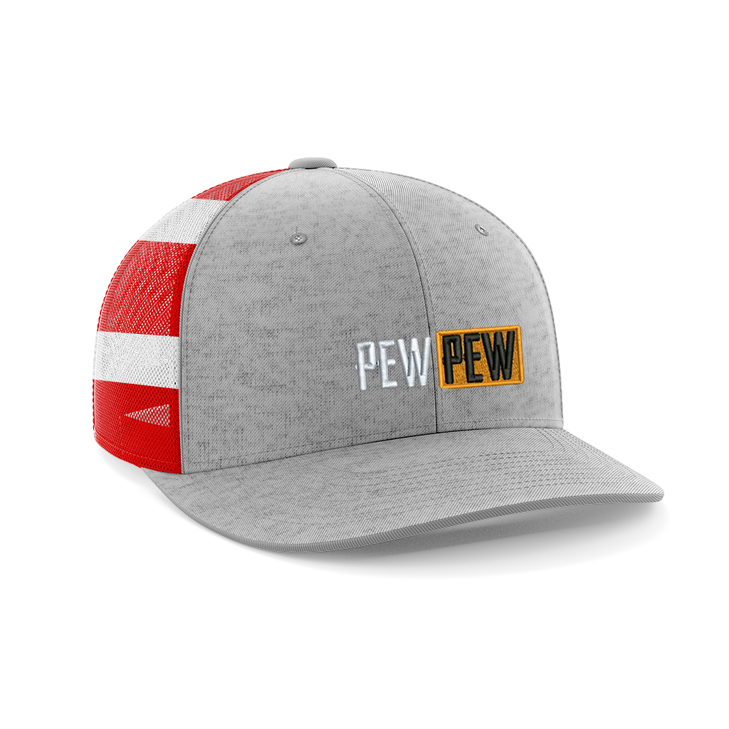 Pew Pew Hub Embroidered Trucker Hat - Greater Half