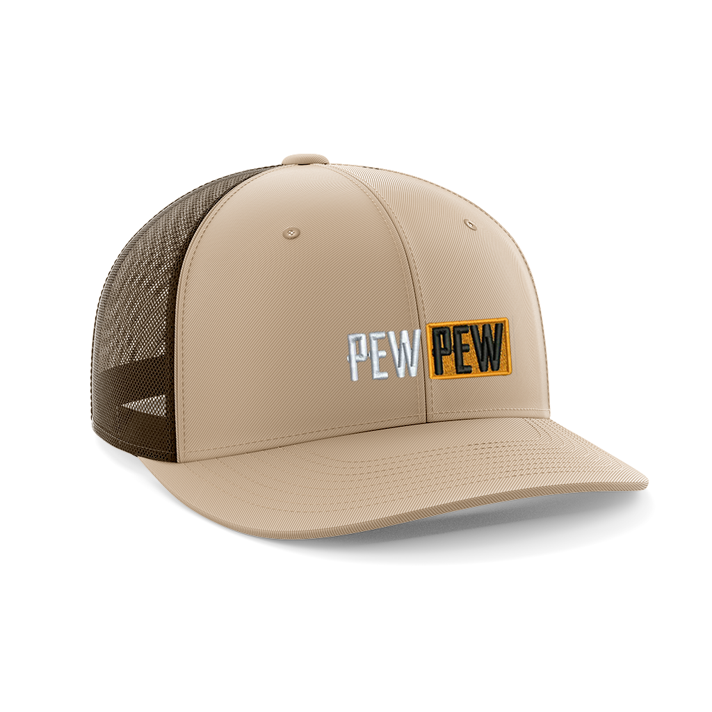 Pew Pew Hub Embroidered Trucker Hat - Greater Half