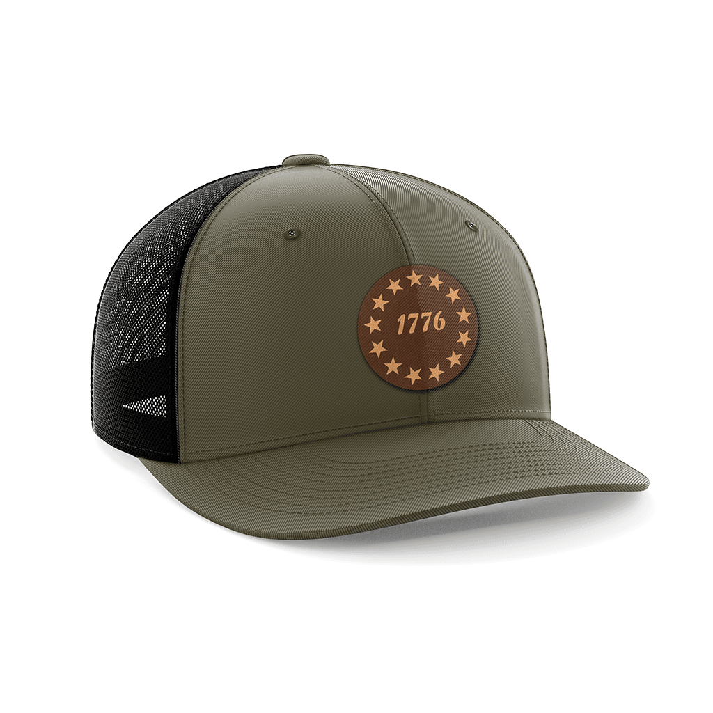 1776 Stars Leather Patch Hat - Greater Half