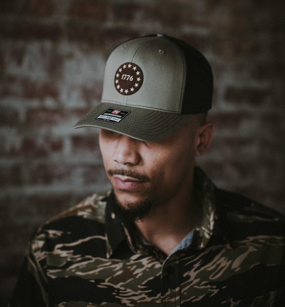 1776 Stars Leather Patch Hat - Greater Half