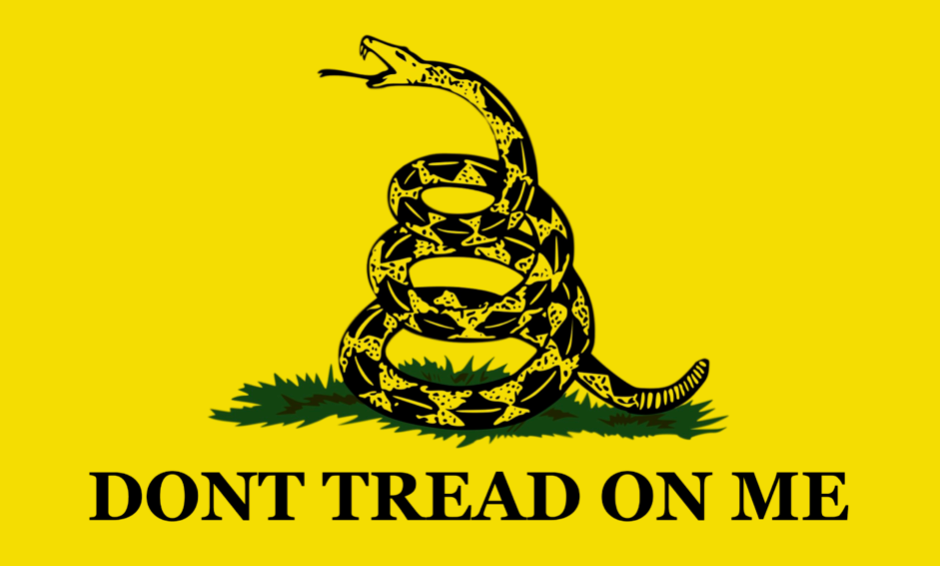 Tactical Brotherhood Decal - Don't Tread On Me Yellow