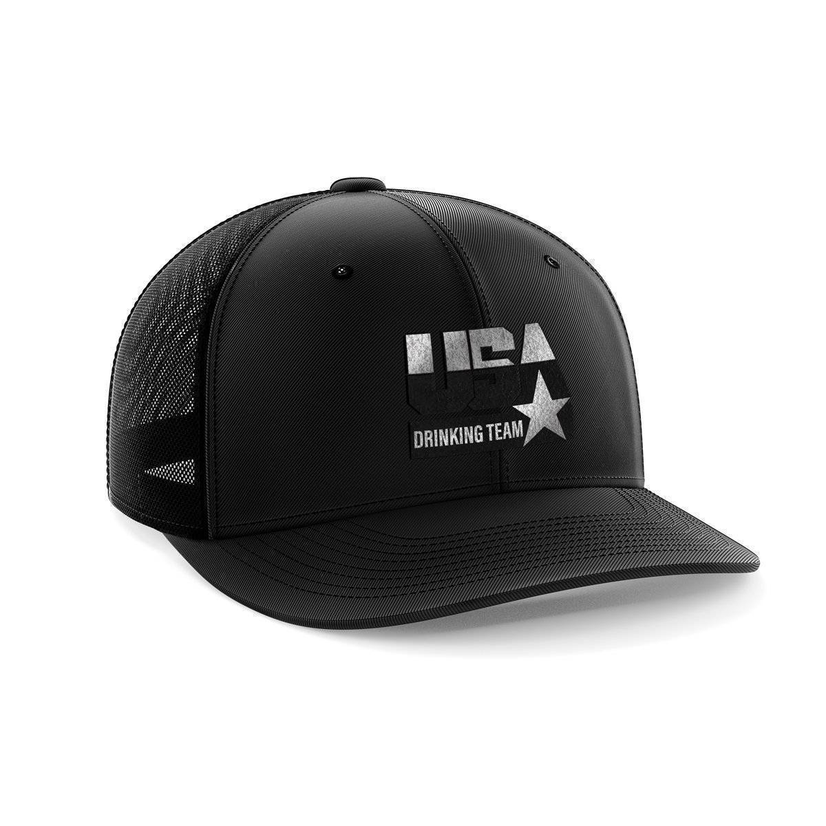 USA Drinking Team Black Patch Hat - Greater Half