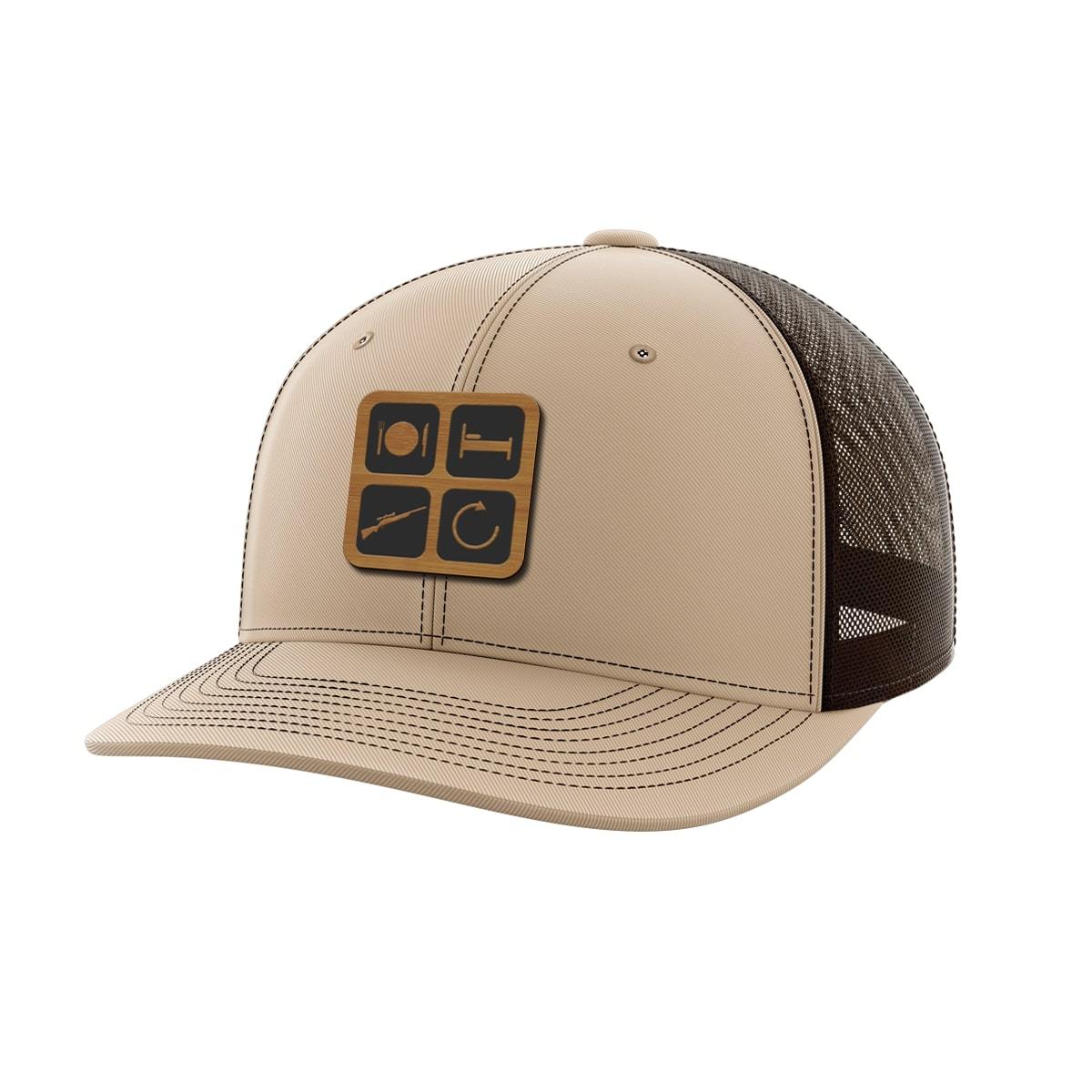 Eat Sleep Hunt Repeat Bamboo Patch Hat - Greater Half